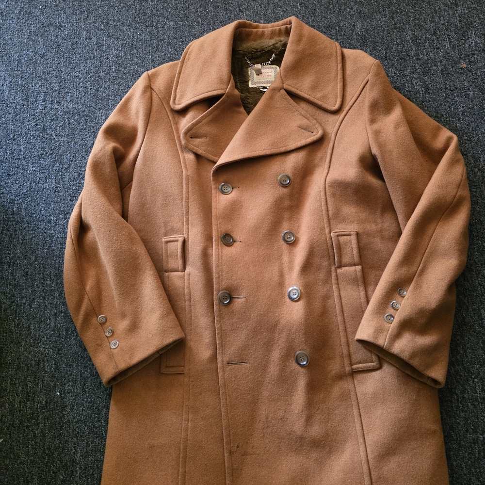 Double-Breasted Tan Coat